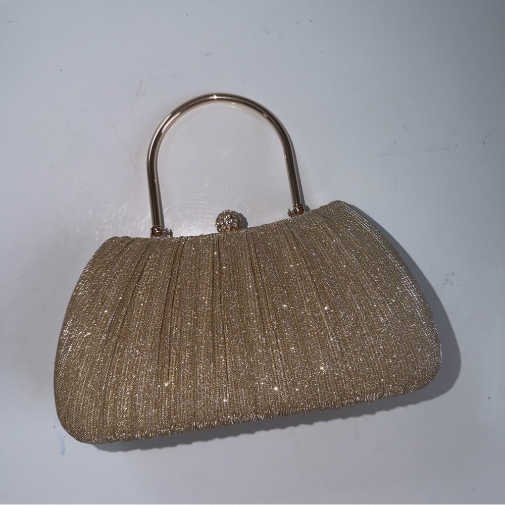 TJ Maxx | Elegant Gold Evening Clutch - Picture 2 of 12